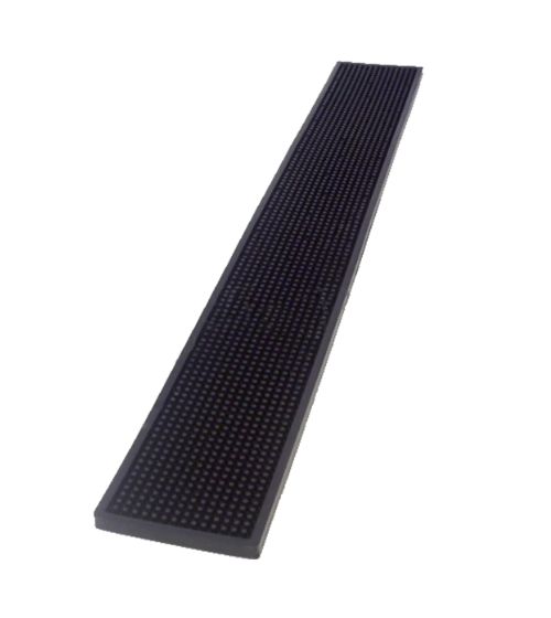Bar Mats In Natural Rubber 70*10 Black