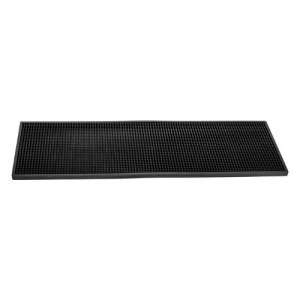 Wide Drink Mat Xl In Natural Rubber 60*20 Cm – Black