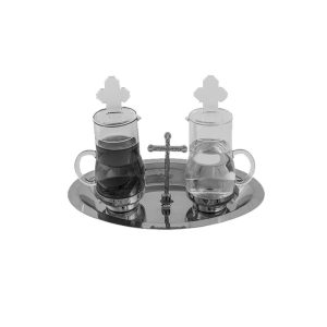 Jogo De Galhetas Acrílico Inox 760 – 20x14x14 – 0619
