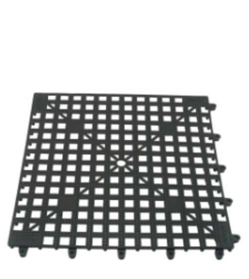 Interlooking Mats 33X33 Cm Black
